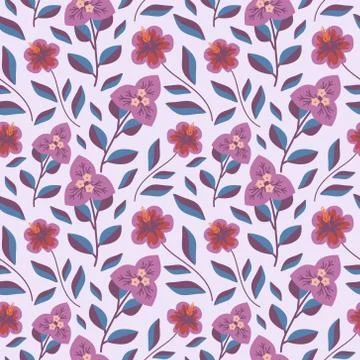 Seamless floral pattern Stock Illustration