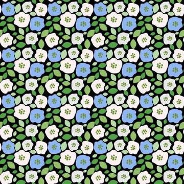 Seamless floral pattern Stock Illustration