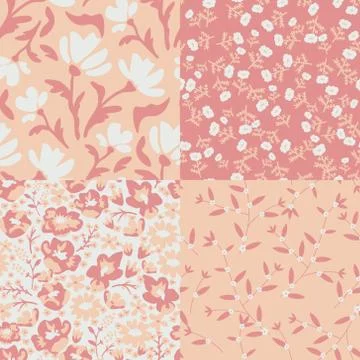 Seamless floral pattern Stock Illustration