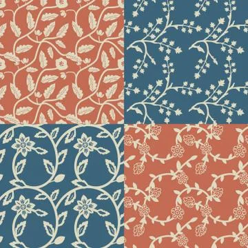 Seamless floral pattern Stock Illustration