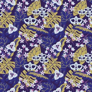 Seamless floral pattern Stock Illustration