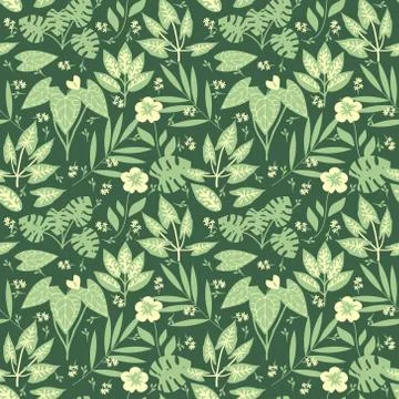 Seamless floral pattern Stock Illustration