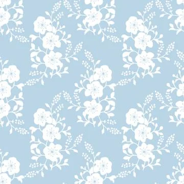 Seamless floral pattern Stock Illustration