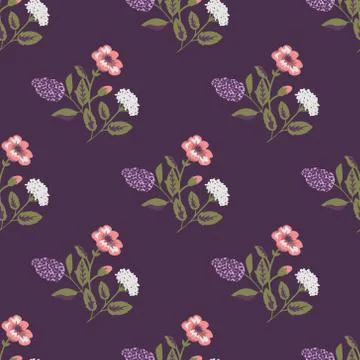 Seamless floral pattern Illustrazione stock