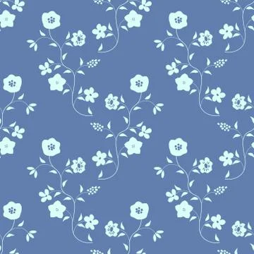 Seamless floral pattern Illustrazione stock