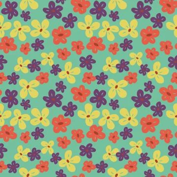 Seamless floral pattern Stock Illustration