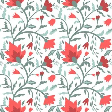 Seamless floral pattern Stock Illustration