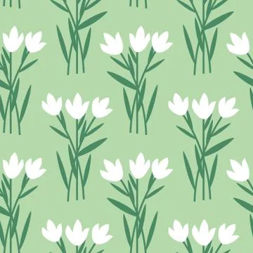 Seamless floral pattern Stock Illustration