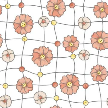 Seamless floral pattern Stock Illustration