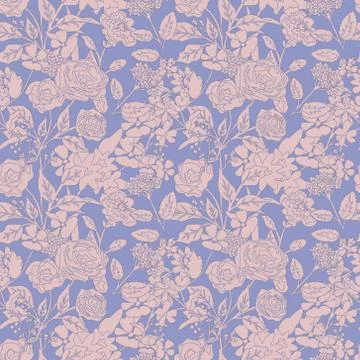 Seamless floral pattern Stock Illustration