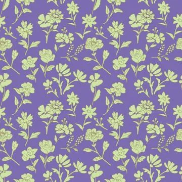 Seamless floral pattern Stock Illustration