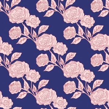 Seamless floral pattern Stock Illustration