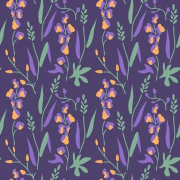 Seamless floral pattern Stock Illustration