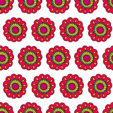 Seamless floral pattern. イラスト素材