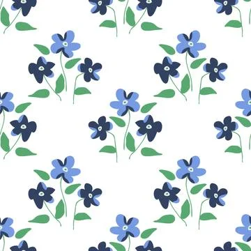 Seamless floral pattern Stock Illustration