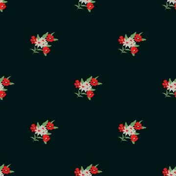 Seamless floral pattern Stock Illustration