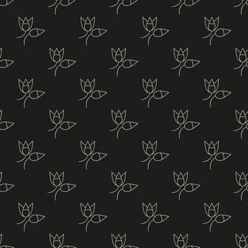 Seamless floral pattern Stock Illustration