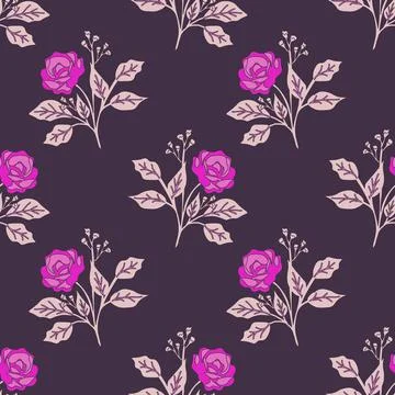 Seamless floral pattern Stock Illustration