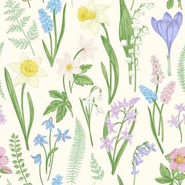 Seamless floral pattern. Stock-Illustration