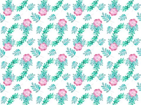 Seamless floral pattern Stock-Illustration