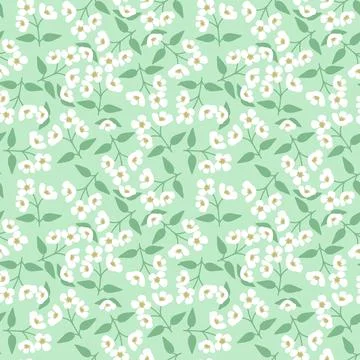 Seamless floral pattern Illustrazione stock