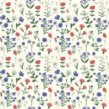 Seamless floral pattern Illustrazione stock