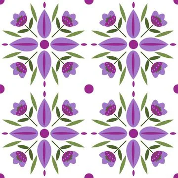 Seamless floral pattern Stock Illustration