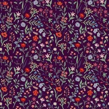 Seamless floral pattern Stock Illustration