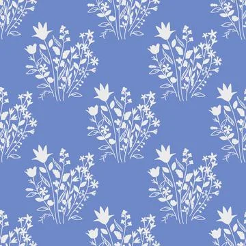 Seamless floral pattern Stock Illustration