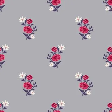 Seamless floral pattern Stock Illustration