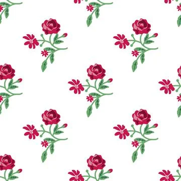 Seamless floral pattern Stock Illustration