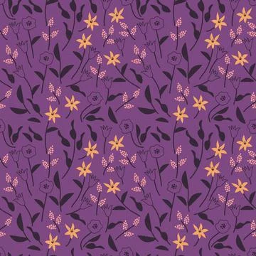Seamless floral pattern Stock Illustration