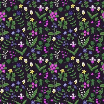 Seamless floral pattern Stock Illustration