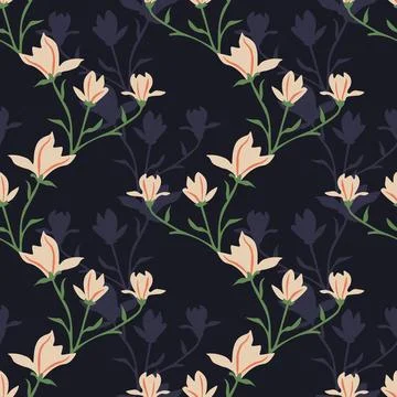 Seamless floral pattern Stock Illustration