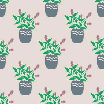 Seamless floral pattern Stock Illustration