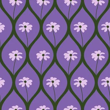 Seamless floral pattern Stock Illustration