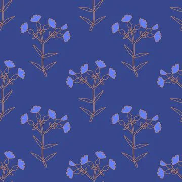 Seamless floral pattern Stock Illustration