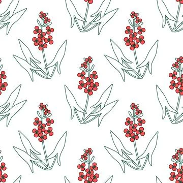 Seamless floral pattern Stock Illustration