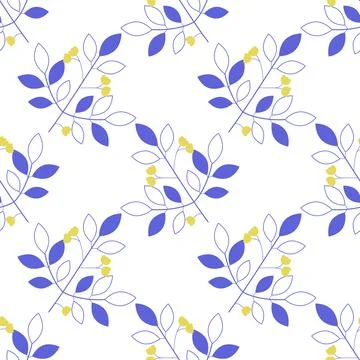 Seamless floral pattern Stock Illustration