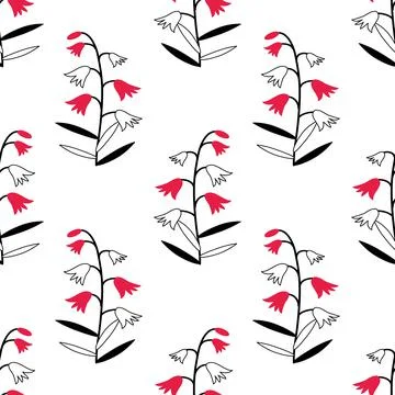 Seamless floral pattern Illustrazione stock