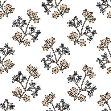 Seamless floral pattern Stock Illustration