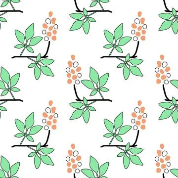 Seamless floral pattern Stock Illustration