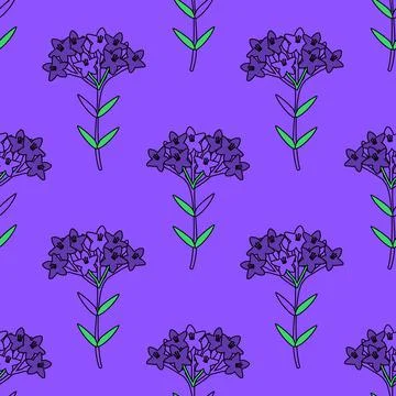Seamless floral pattern Stock Illustration