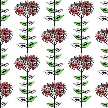 Seamless floral pattern Stock Illustration