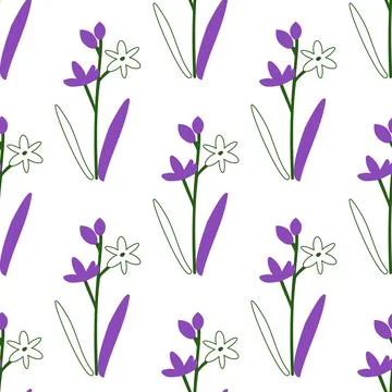 Seamless floral pattern Stock Illustration