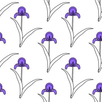Seamless floral pattern Stock Illustration