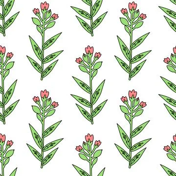 Seamless floral pattern Stock Illustration