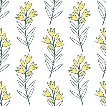 Seamless floral pattern Stock Illustration