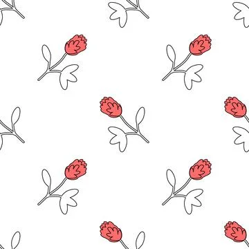 Seamless floral pattern Stock Illustration