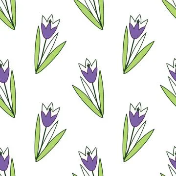 Seamless floral pattern Stock Illustration